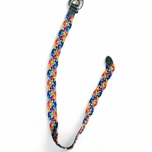 Women's super funky retro Rainbow‎ braided belt 80'S RETRO XXL OSFM